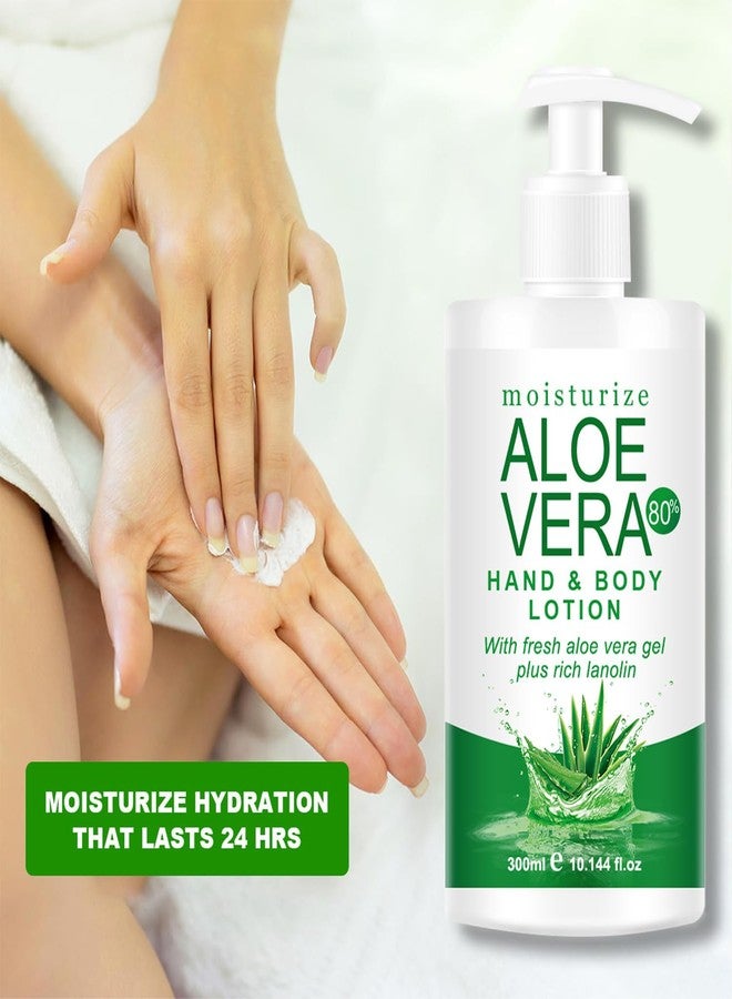 Grospe Organic Aloe Vera Gel for Face & Body, 10.14 Fl Oz Soothing & Hydrating Lotion, 80% Pure Aloe Gel Organic Moisturizer for Dry Skin, Lightweight Non-Greasy Formula - Image 4